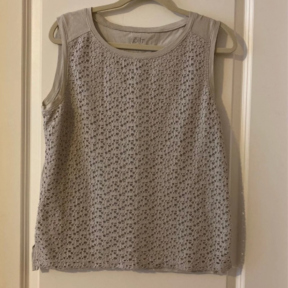 Loft grey tank top